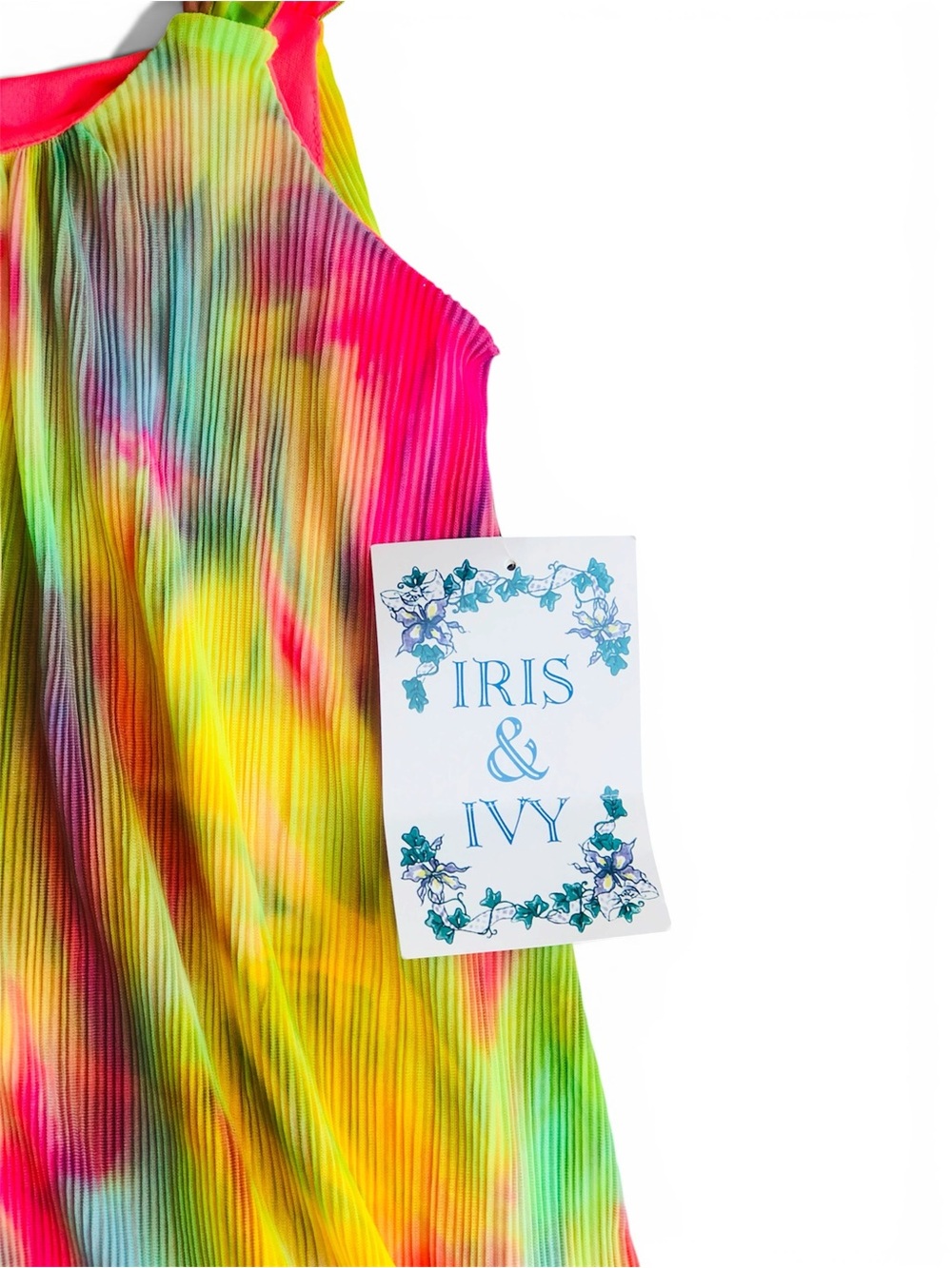 Iris & Ivy Girls Tie Dye Pleated Dress Size 6X Multi-Color - Picture 5 of 8